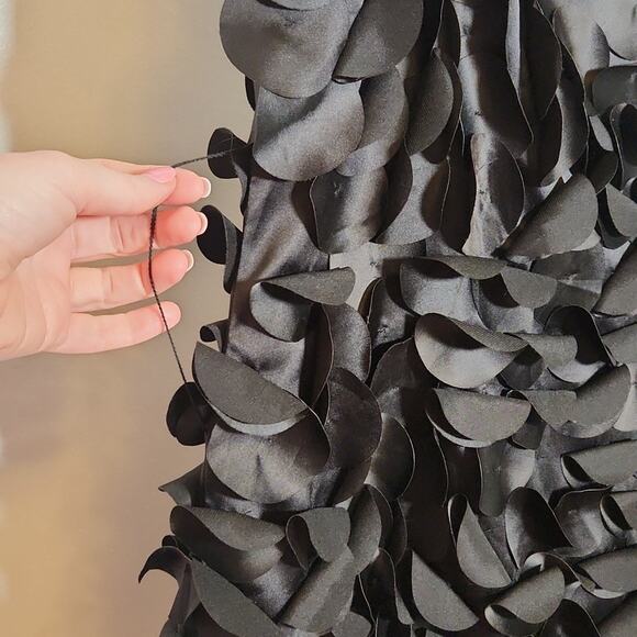 FUMBLIN FOE Black 3D Mini Dress with Belt, Size Small - Picture 7 of 12